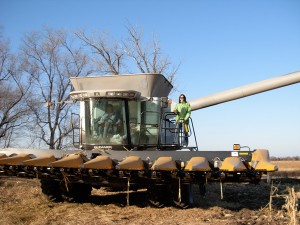 josie-on-combine