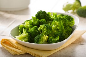 boiled broccoli in a bowl
